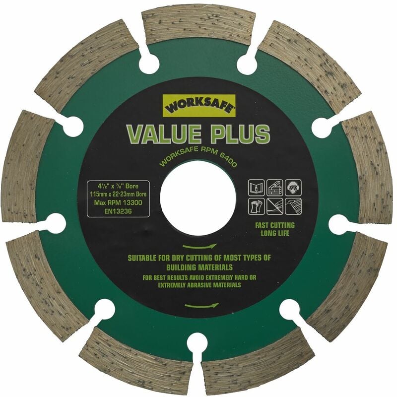 Value Plus Diamond Blade �115 x 22mm WDVP115 - Sealey