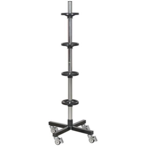 Sealey Wheel Storage Trolley 100kg Capacity STR004