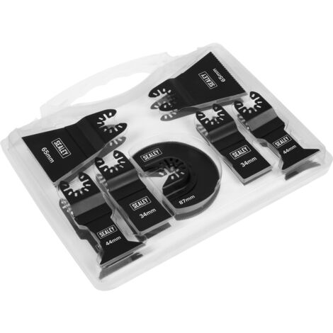 Sealey WMTSET Worksafe® Multi-Tool Metal & Wood Blade Set 7pc