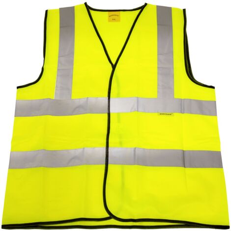 Sealey Worksafe® Hi-Vis Yellow Waistcoat - XX-Large