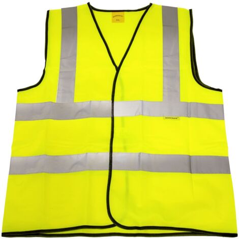 Sealey Worksafe® Hi-Vis Yellow Waistcoat - XX-Large