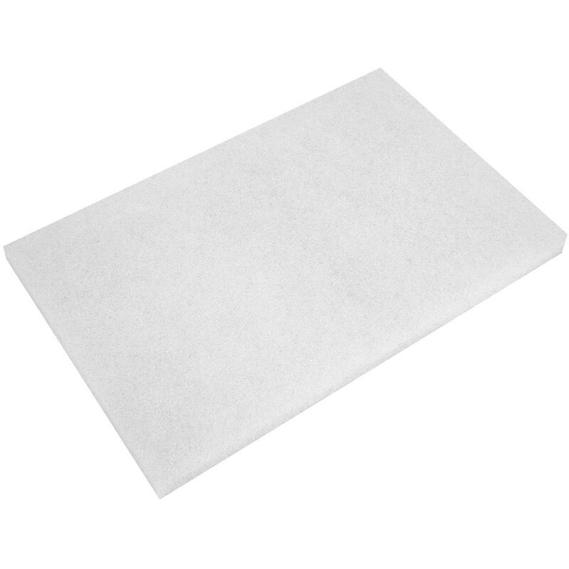 WPP1218 White Polishing Pads 12 x 18 x 1' - Pack of 5 - Sealey
