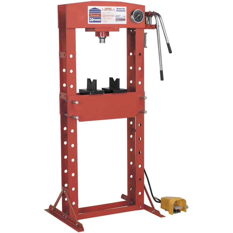 Sealey - Air/Hydraulic Press 30 Tonne Floor Type with Foot Pedal YK309FAH
