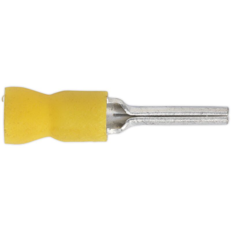 YT23 Easy-Entry Pin Terminal 14 x Ø2.9mm Yellow Pack of 100 - Sealey