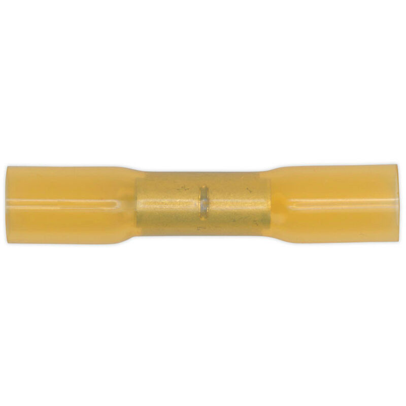 YTSB50 Heat Shrink Butt Connector Terminal 6.8mm Yellow Pack of 50 - Sealey