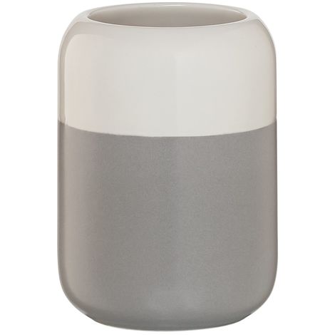 Grigio 7,2 x 11 x 7,2 cm Axentia Bath Colore Bicchiere Porta spazzolini Dolomite