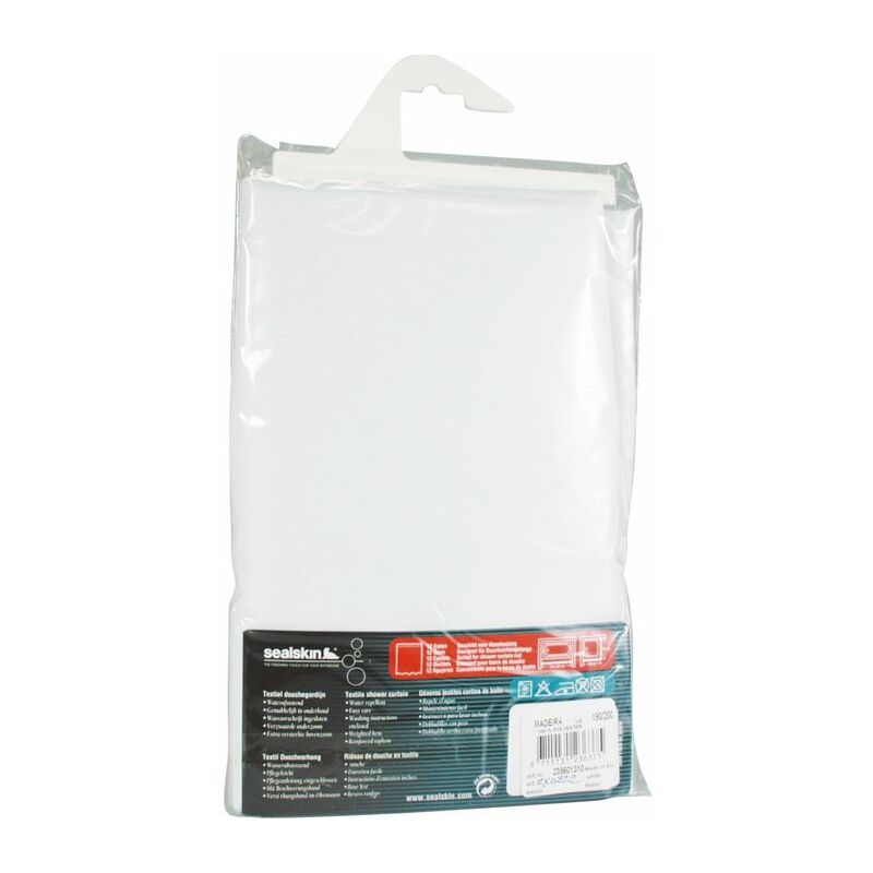 Sealskin Rideau de douche Granada 120 cm Blanc 217001110