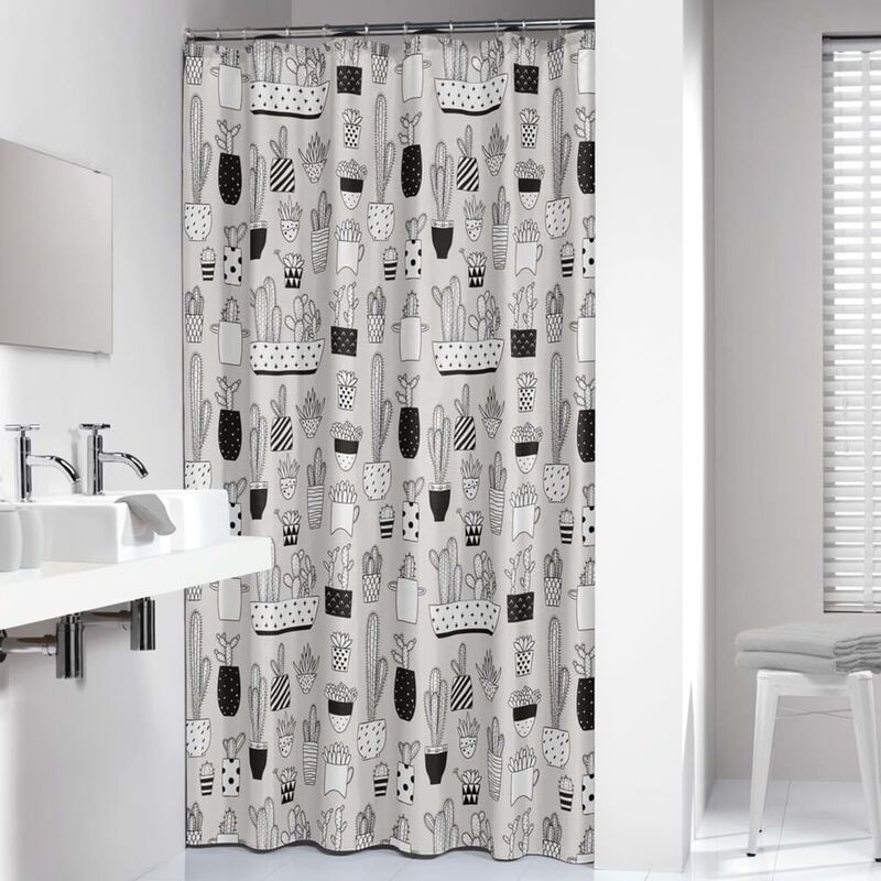 

Sealskin Cortina de ducha Cactus gris 180x200 cm - Gris
