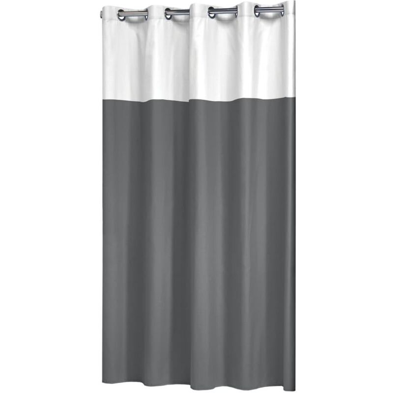 

Sealskin Cortina de ducha Double gris y blanco 180x200 cm - Multicolor