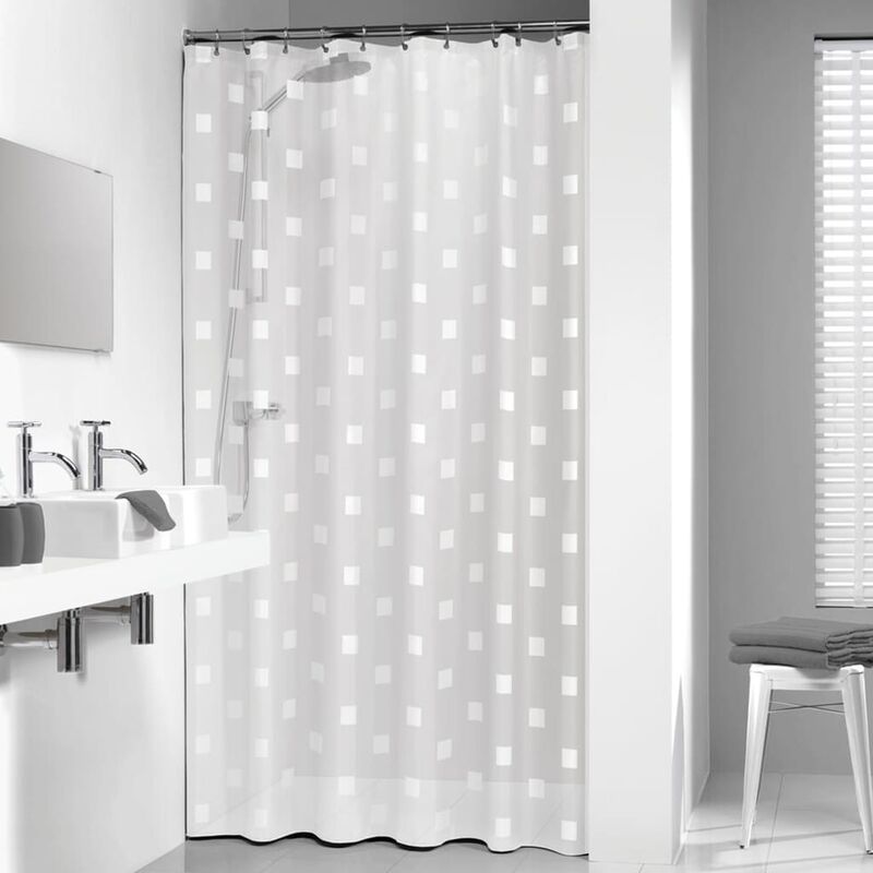 

Cortina de ducha Shadows blanco 180x200 cm - Blanco - Sealskin
