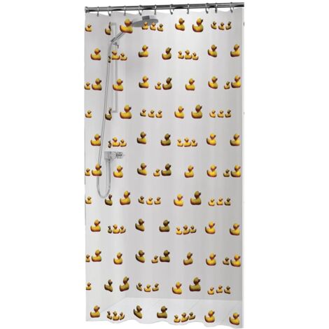 Sealskin Duckling Tenda da Doccia, PEVA, Giallo, 180 x 200 cm