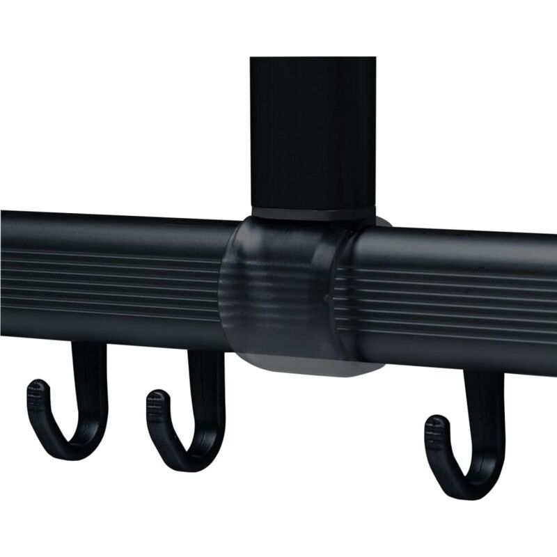 Ensemble de rail de rideau de douche Easy-Roll noir Sealskin