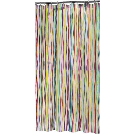 Sealskin Rigato Tenda da Doccia, PEVA, Multi, 180 x 200 cm