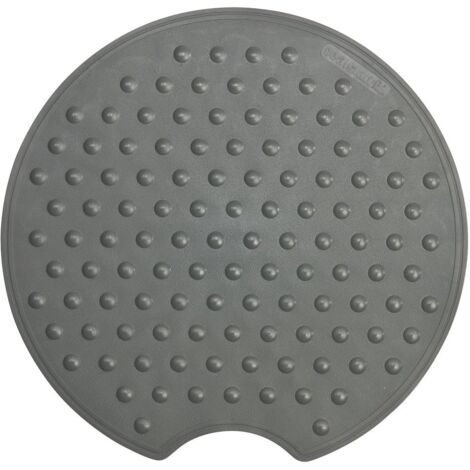 Sealskin Rotondo Tappetino Antiscivolo di Sicurezza, Gomma, Antracite, 53.5 x 55 x 0.3 cm
