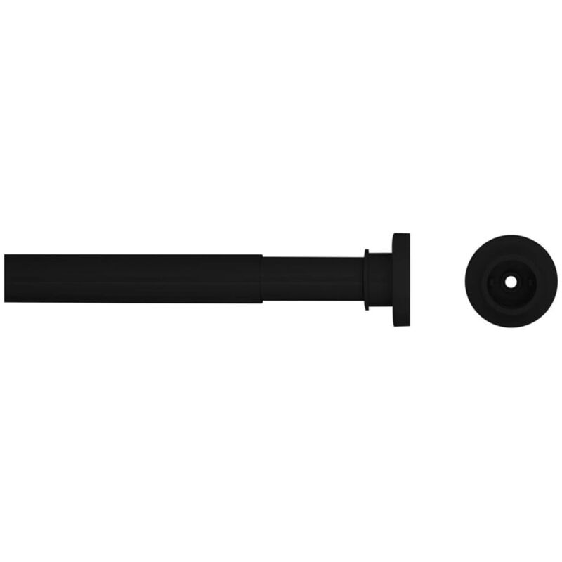 Tringle de rideau de douche télescopique 80-130 cm noir Sealskin