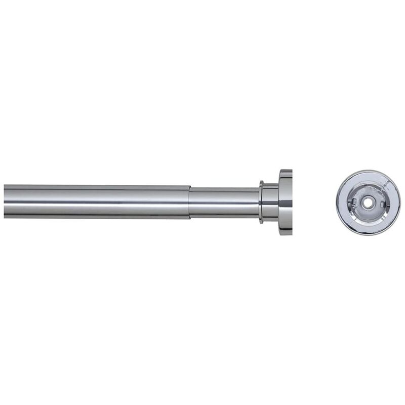 Tringle de rideau de douche télescopique 125-220 cm chrome Sealskin