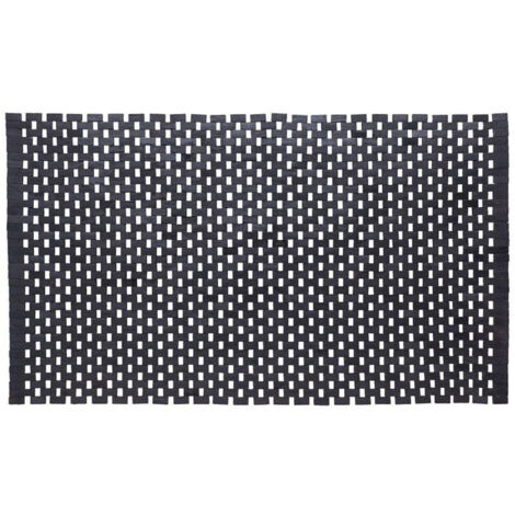 Sealskin woodblock tapis de bain 52x90 cm teck noir