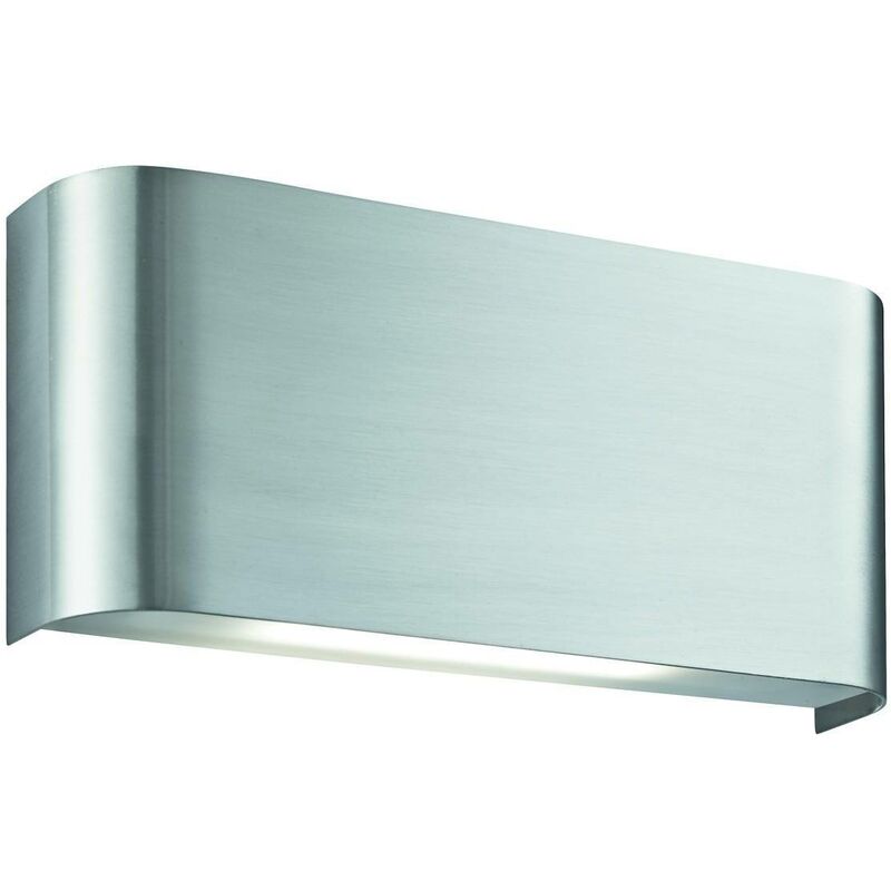 Led Indoor Up / Down Wall Lamp Satin Silver - Searchlight