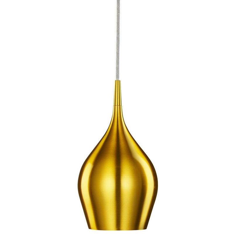 Vibrant - 1 Light Small Dome Ceiling Pendant Gold, E14 - Searchlight