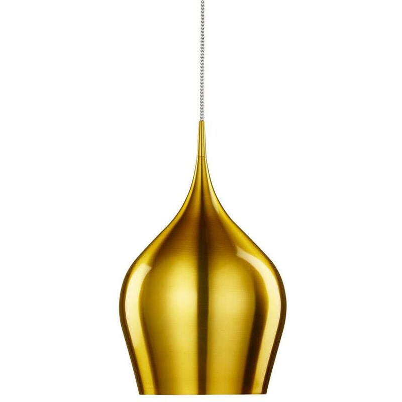 Vibrant - 1 Light Large Dome Ceiling Pendant Gold, E27 - Searchlight