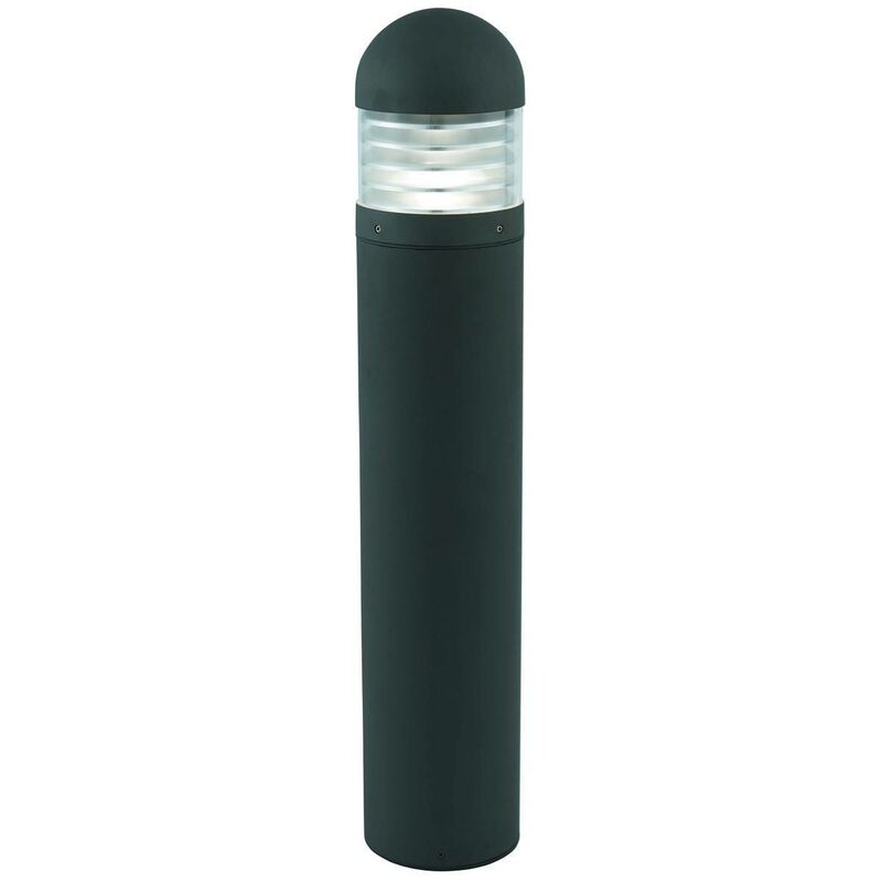 Searchlight Bronx - 1 Light Outdoor Bollard Light Black with Polycarbonate Diffuser IP65, E27