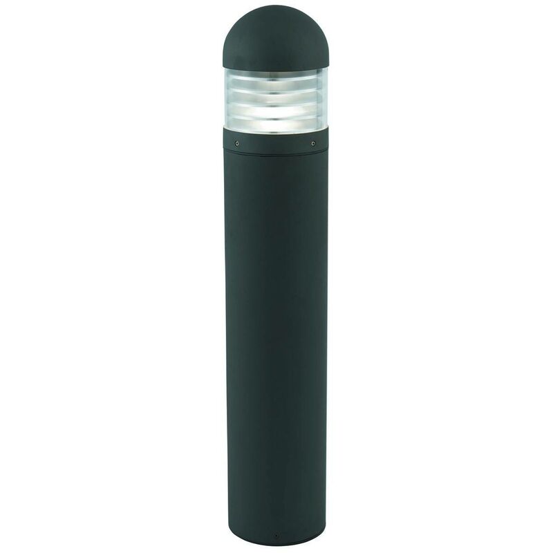 Bronx - 1 Light Outdoor Bollard Light Black with Polycarbonate Diffuser IP65, E27 - Searchlight