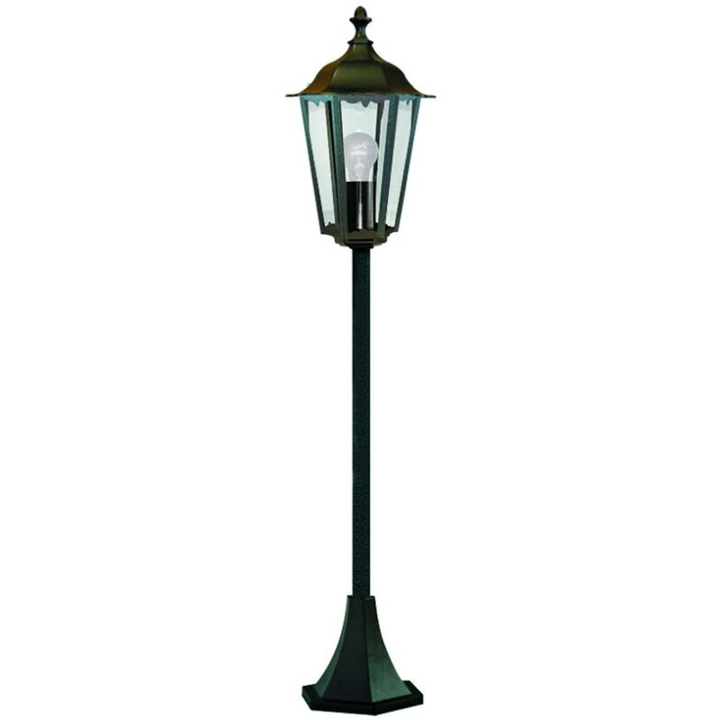 Alex - 1 Light Outdoor Bollard Light Black IP44, E27 - Searchlight