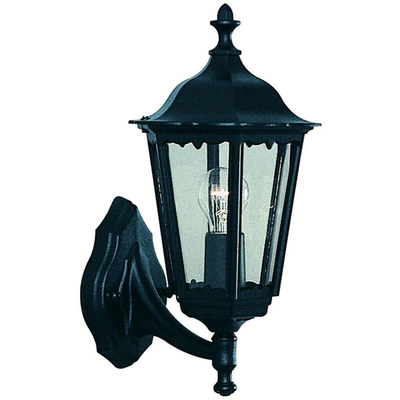 Alex - 1 Light Outdoor Wall Lantern Black IP44, E27 - Searchlight