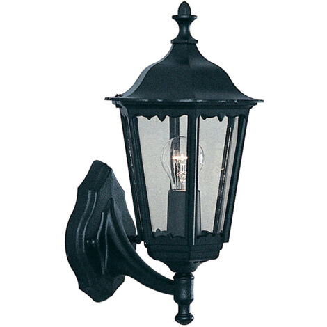 Searchlight Alex - Lanterna da parete per esterno 1 luce Nera IP44, attacco E27