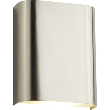 Searchlight - Applique murale à 2 ampoules DEL intégrée Argent satiné, argent, givré