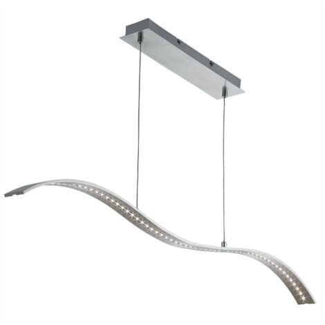 Searchlight Bar Lights - Luminaire suspendu à barre LED intégré argent satiné, nickel satiné