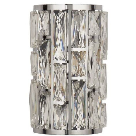 Searchlight BIJOU - Applique murale chrome à 2 ampoules avec verre en cristal