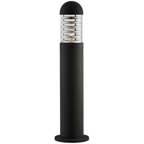 Searchlight Bronx - Borne d'extérieur à 1 ampoule noire IP65, E27