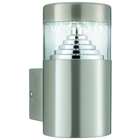 Searchlight Brooklyn - Applique da esterno a LED in acciaio inossidabile IP44
