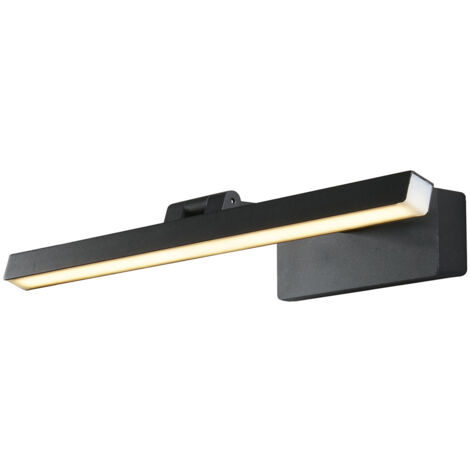 Searchlight Corfu Quadro leggero in metallo nero da 40 cm