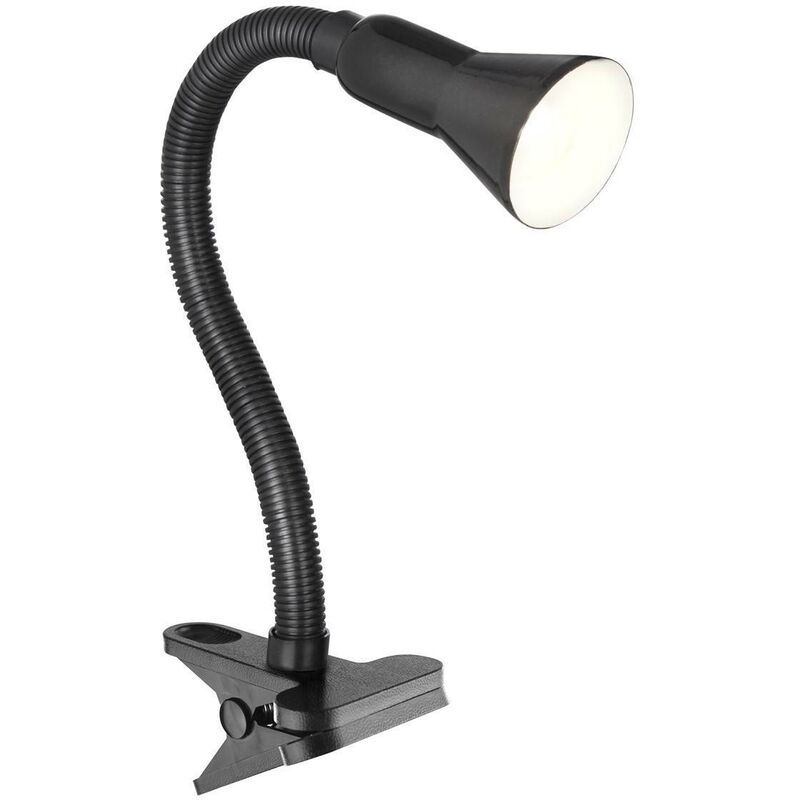 Image of Desk Partners - Lampada da tavolo da lavoro a 1 luce con clip nera, E14 - Searchlight