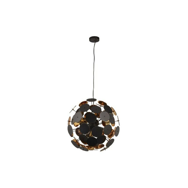 Searchlight Lighting - Searchlight DISCUS - 6 Light Black, Gold Ceiling Pendant