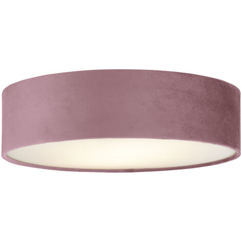 Searchlight Drum Pleat 2 Velluto chiaro, sfumatura rosa