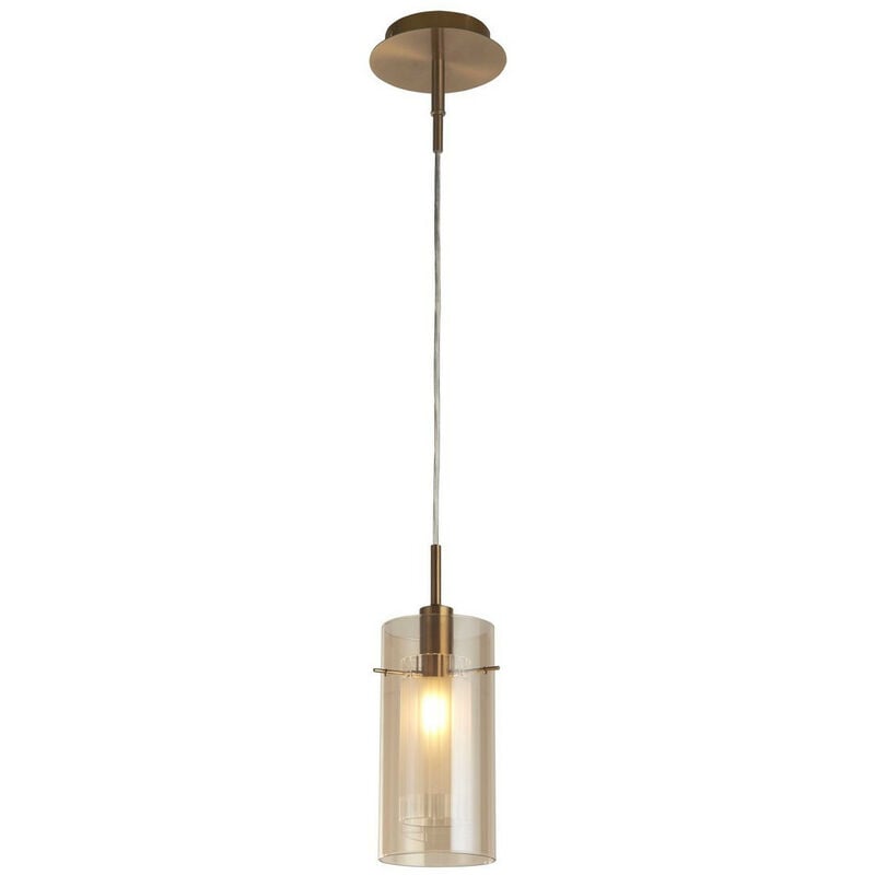 Duo iii Pendant Bronze, Champagne Glass - Searchlight