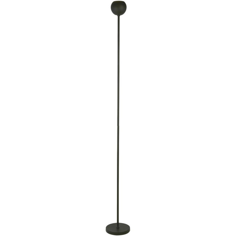 Image of Eindhoven Lampada da terra a 1 luce nera opaca - Searchlight
