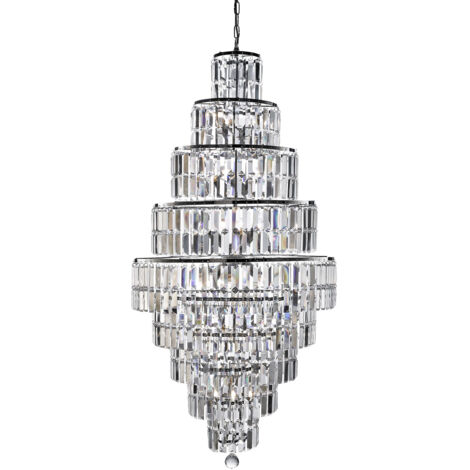 Searchlight Empire - Lampadario a 13 luci finitura cromo, attacco E14