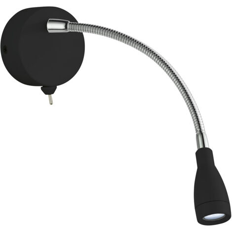 Searchlight Flexi Wall Lampada da parete a LED orientabile Lampada da lettura a LED nera