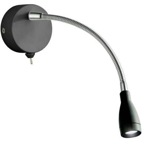 Searchlight Flexi Wall LED verstellbare Wandleuchte LED-Leseleuchte schwarz