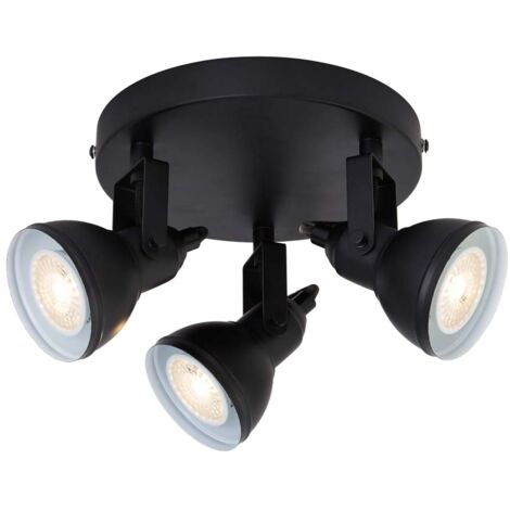 Searchlight Focus 3 Light Spotlight Disk - Schwarz