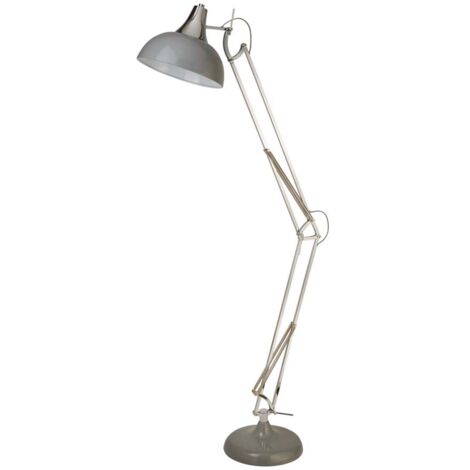 Searchlight Goliath Lampadaire Gris & Chrome