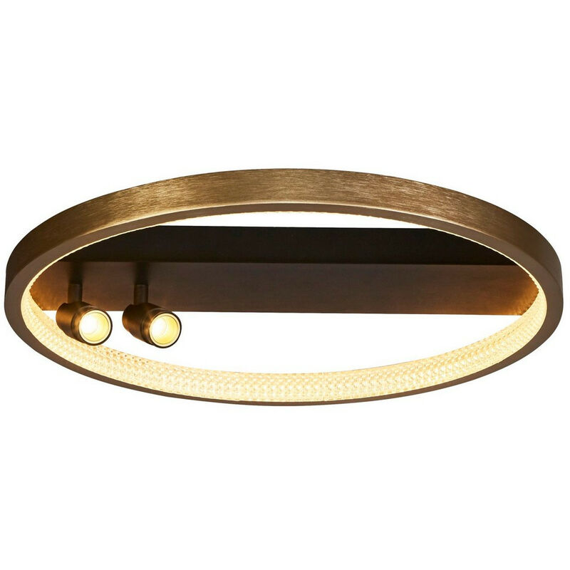 Grace Flush Black, Gold Metal - Searchlight