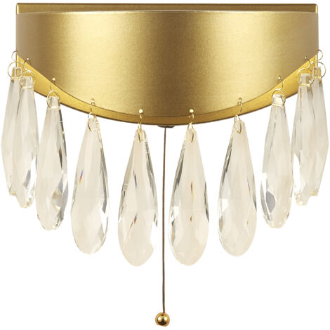 Searchlight Jewel Applique Murale LED, Or, Cristal 4000K