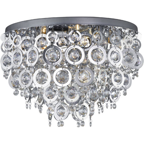 Searchlight Manhattan - Mur extérieur en aluminium givré à LED gris clair IP44