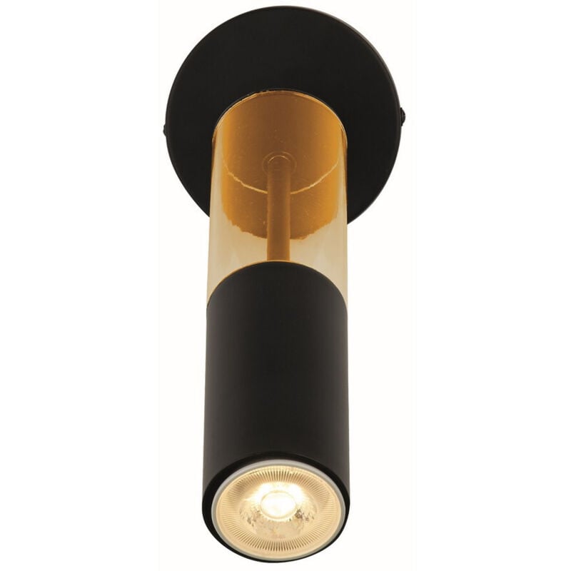 Merrygold Wall Light Black, Amber Acrylic - Searchlight