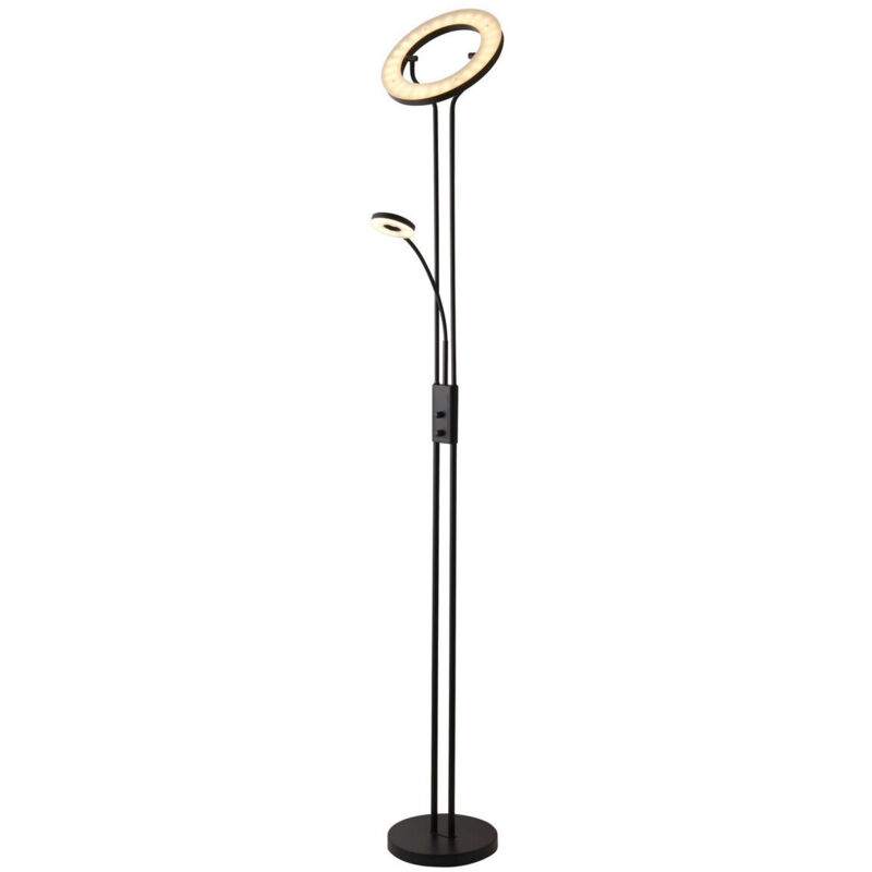 Mother, Child Floor Lamp Matt Black Metal - Searchlight